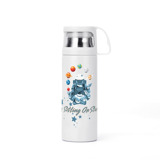 Sitting On Stars Meditation insulation Water Bottle