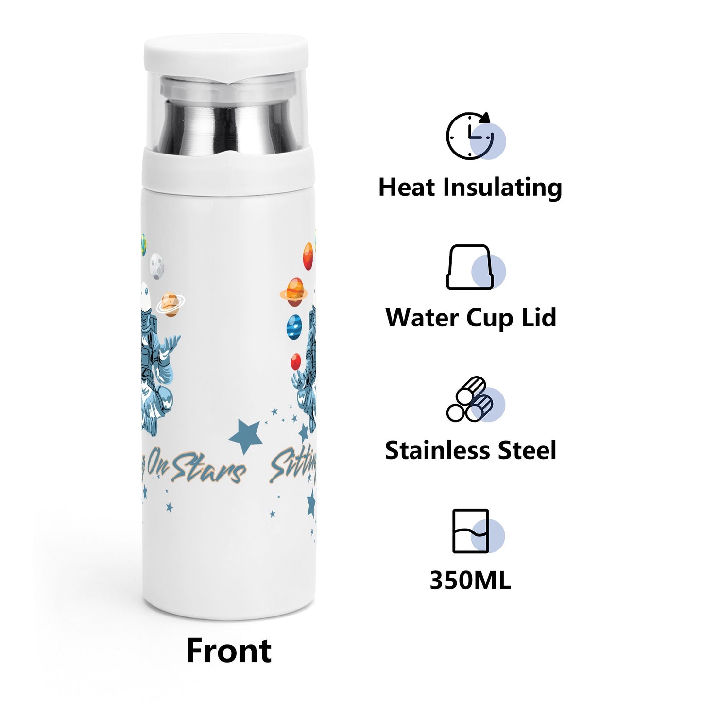 Sitting On Stars Meditation insulation Water Bottle