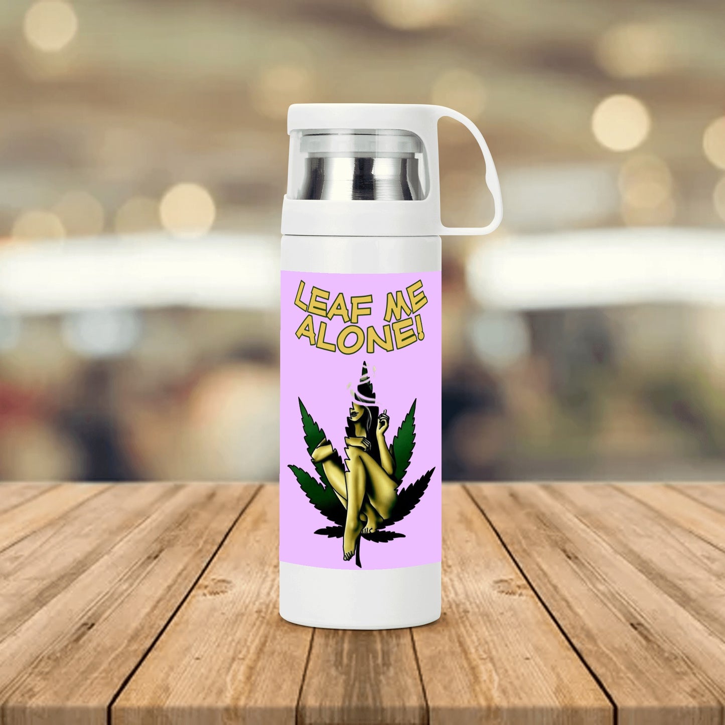 Leaf Me Alone 4/20 Edition 4.0  Insulation Water Bottle