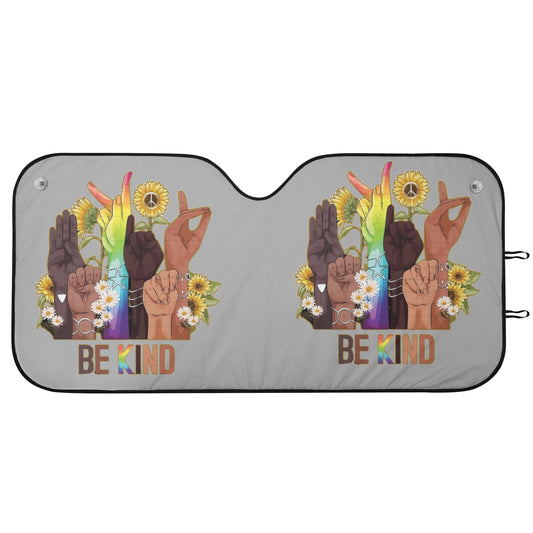 Be Kind (Pride Edition) Car Auto Sun Shade