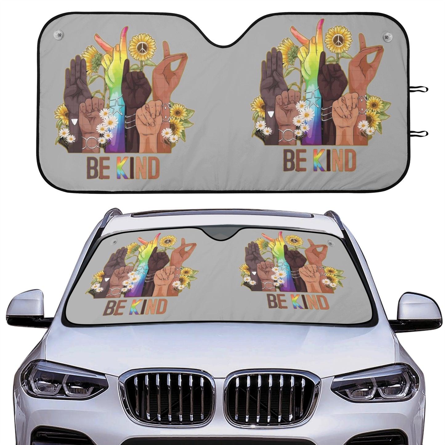 Be Kind (Pride Edition) Car Auto Sun Shade