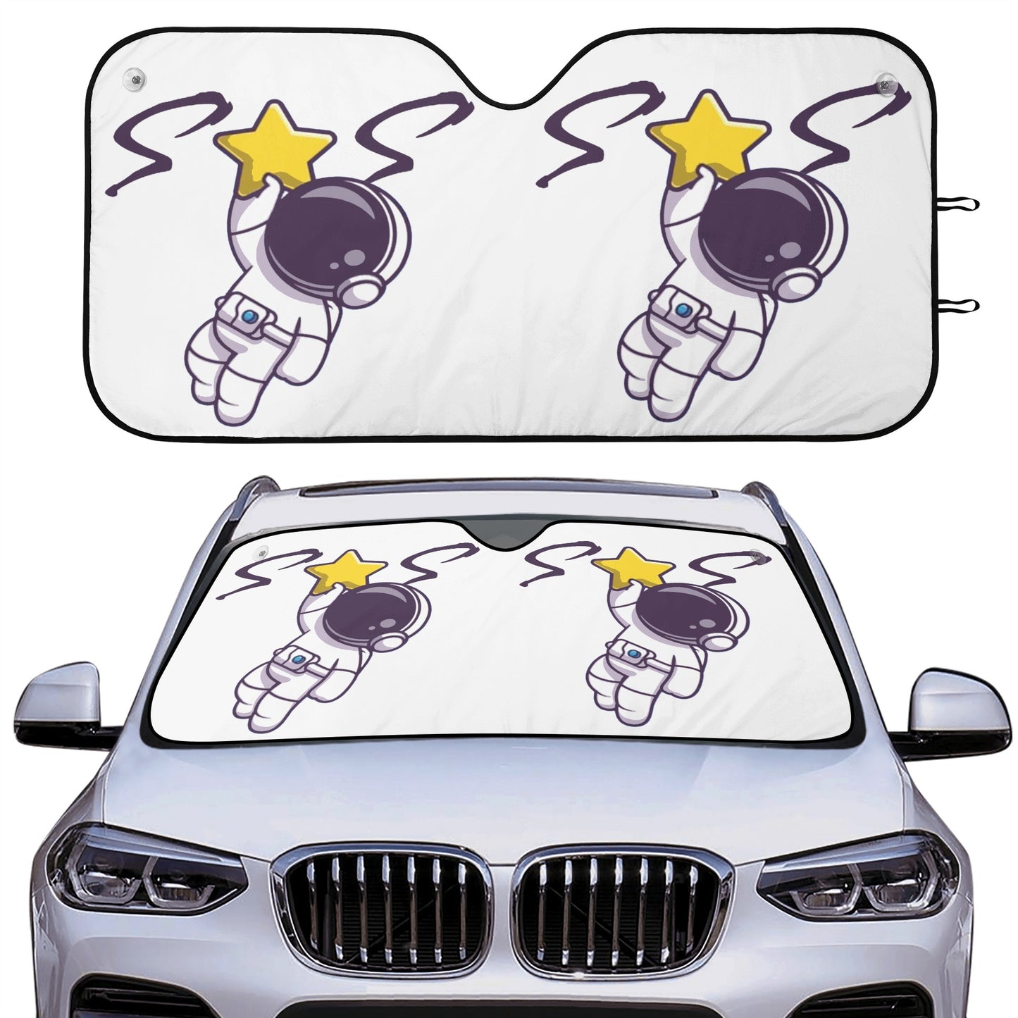 Space Man 23 Car Auto Sun Shade