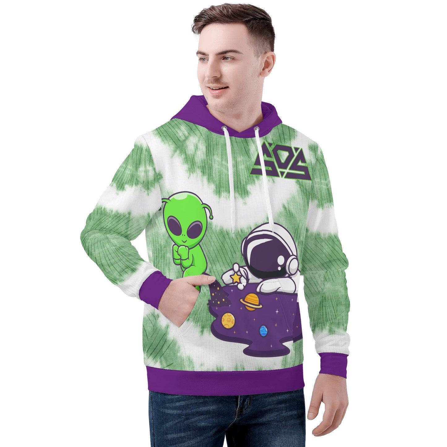 Space Aliens Mens Hoodie