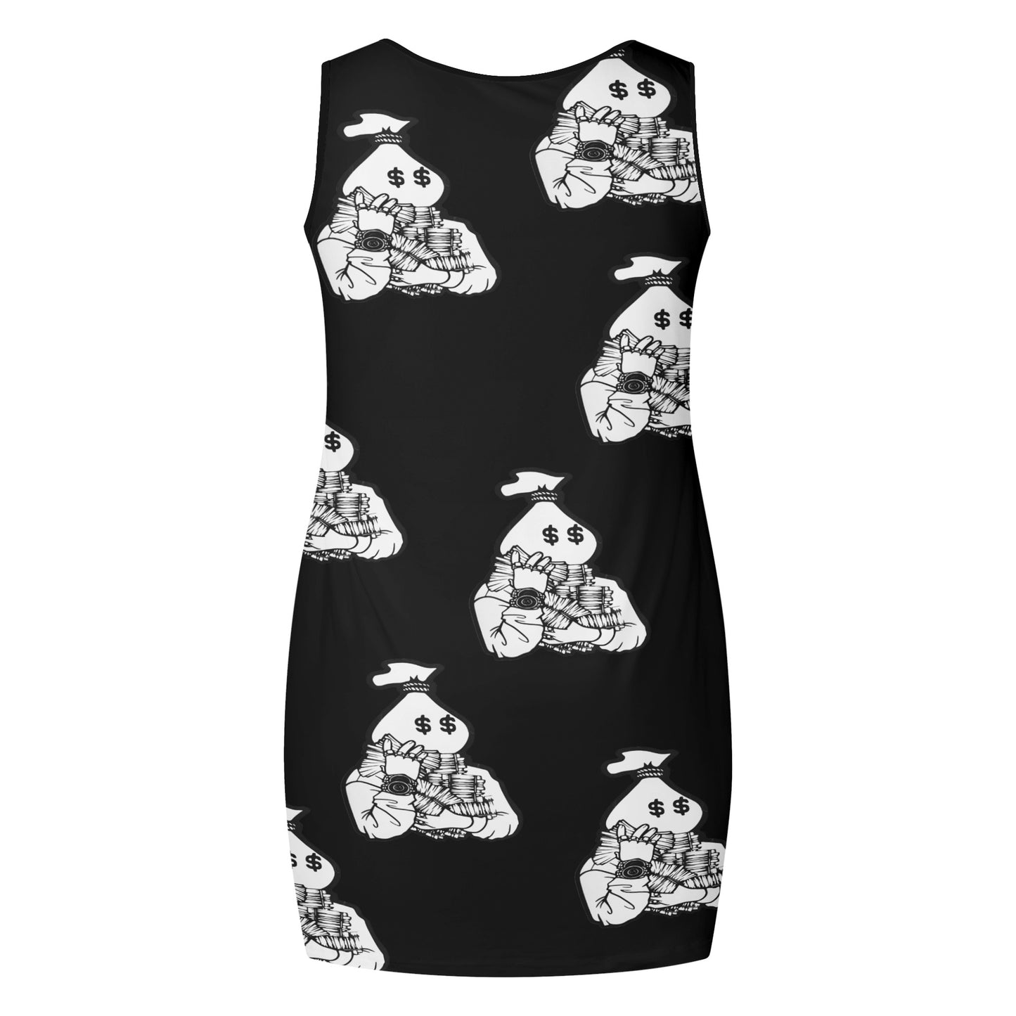 Money Man Womens Elegant Mini Dress