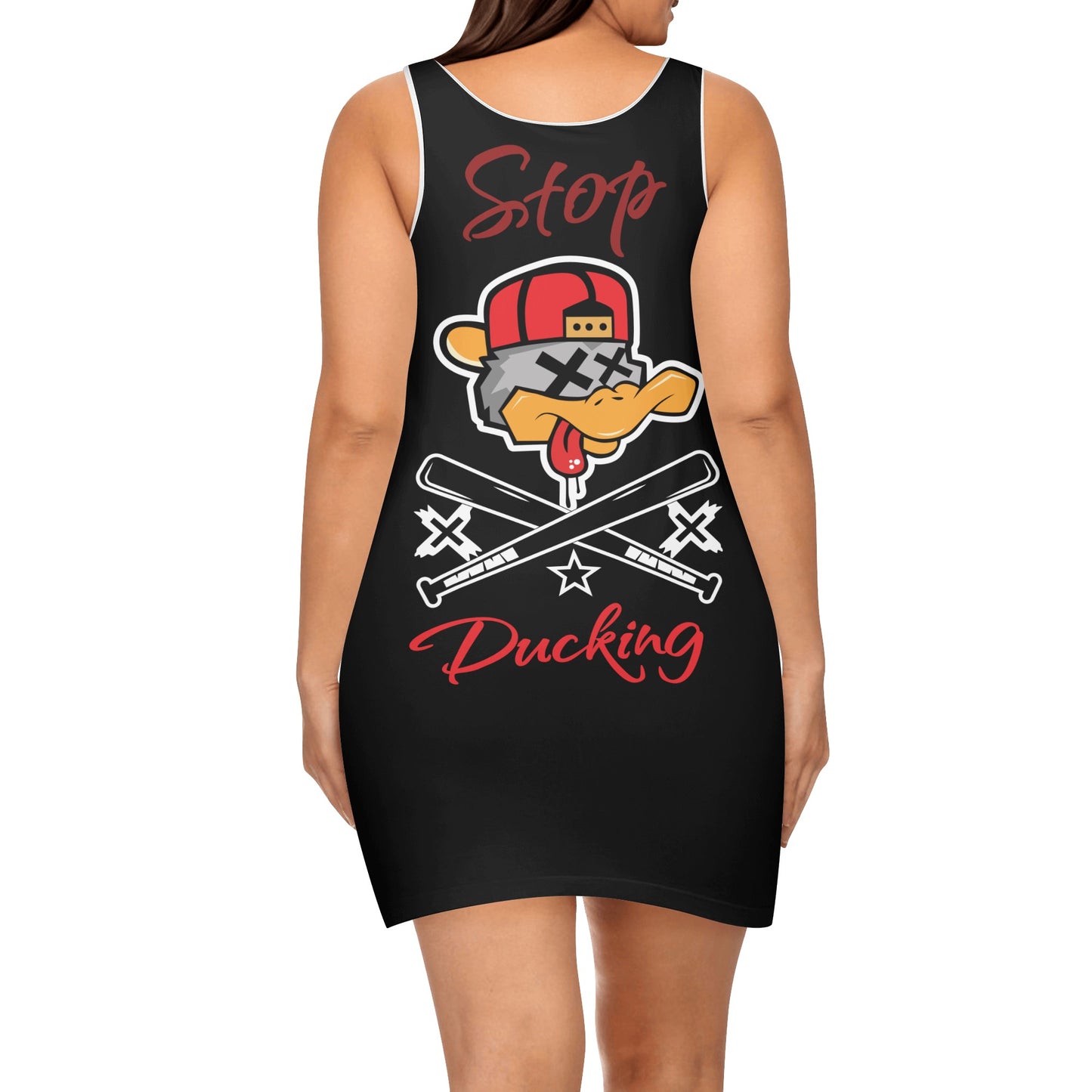 Stop Ducking 3.0 Womens Elegant Mini Dress