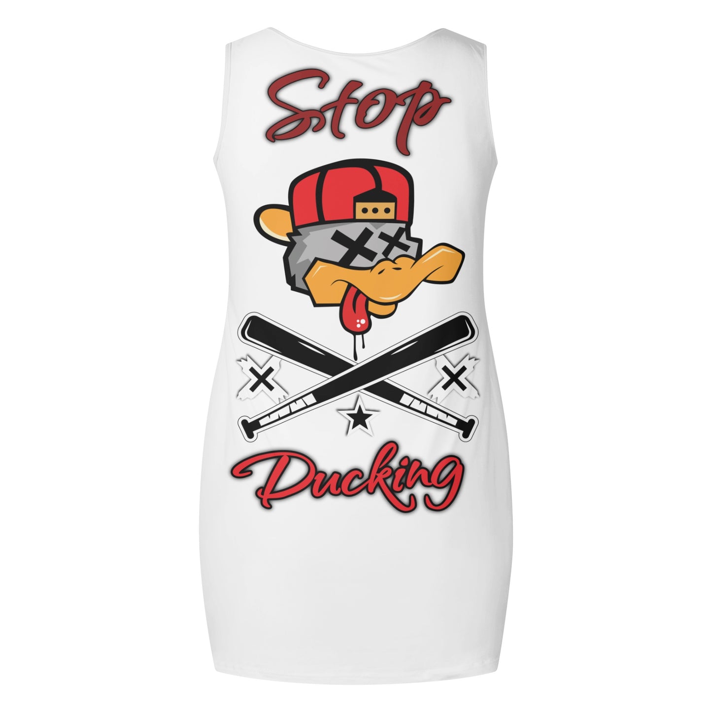 Stop Ducking 3.0 Womens Elegant Mini Dress