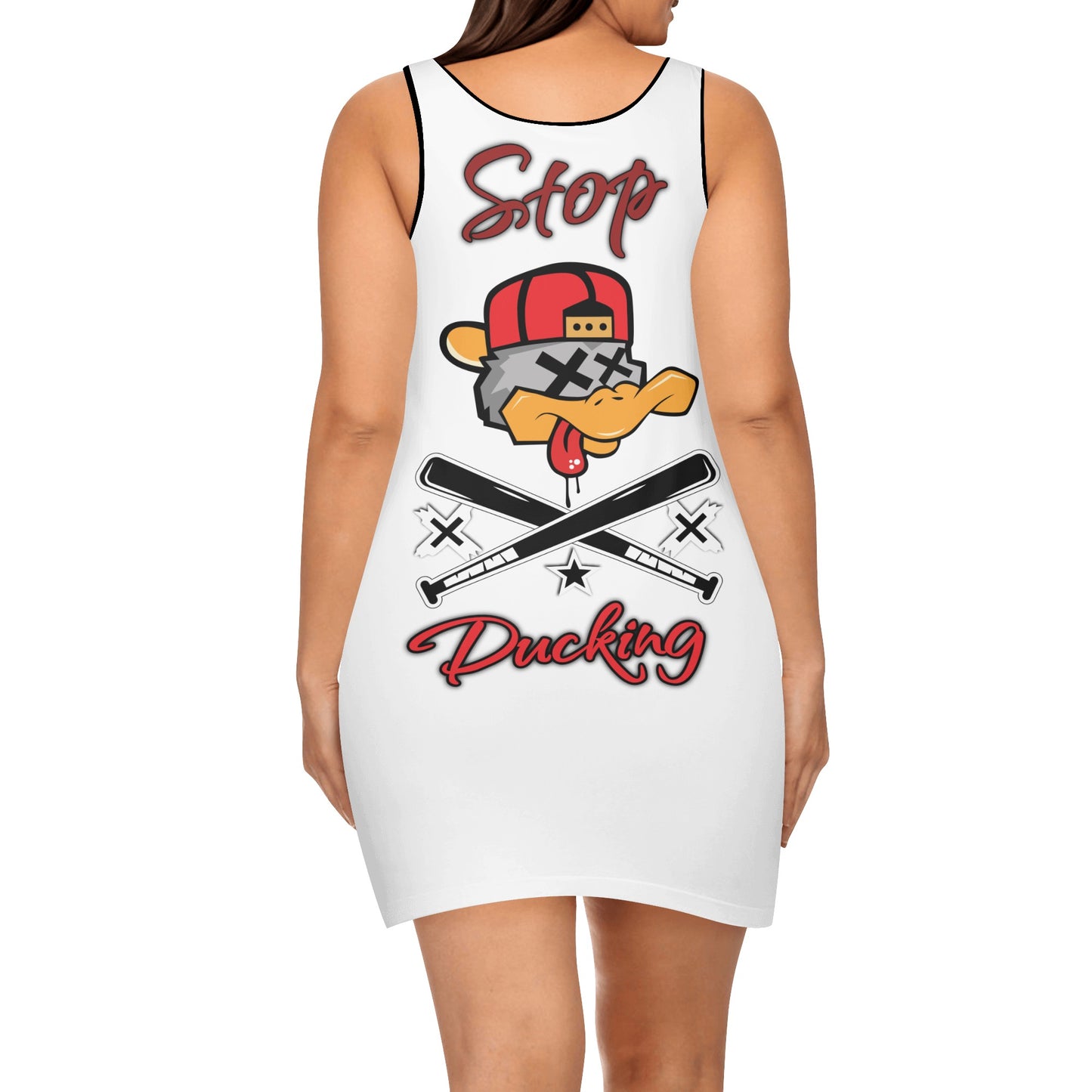 Stop Ducking 3.0 Womens Elegant Mini Dress