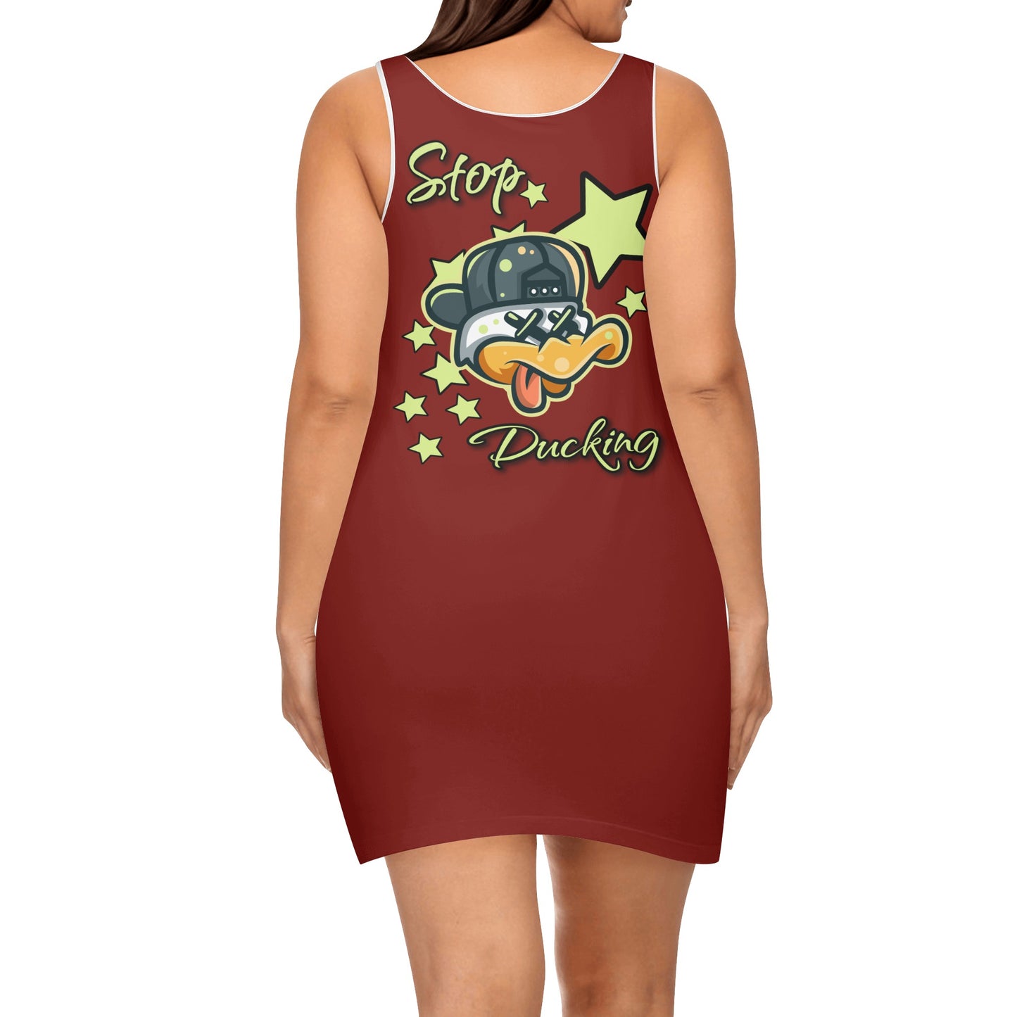 Stop Ducking 3.0 Womens Elegant Mini Dress