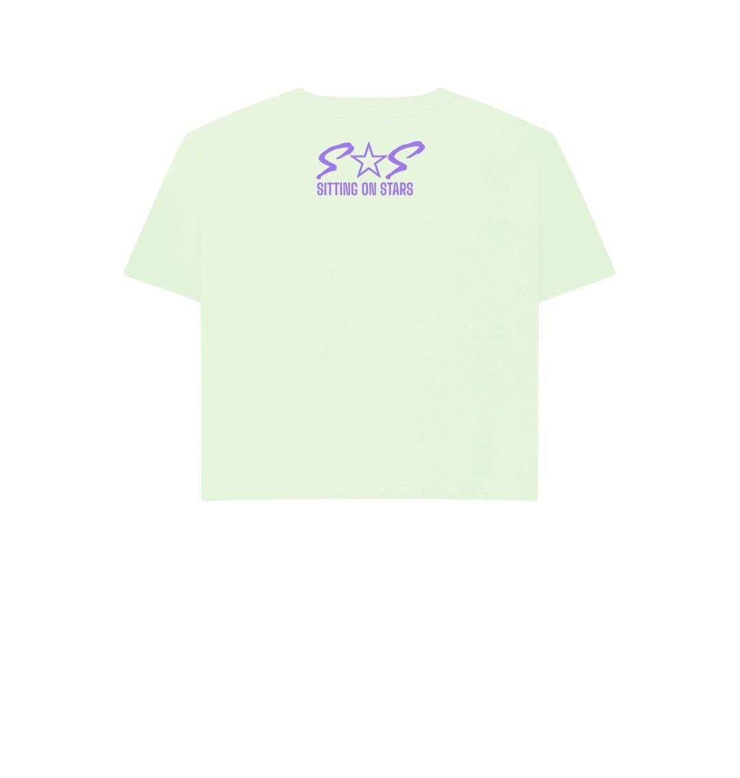 Pastel Green Women's Boxy Tee Purple