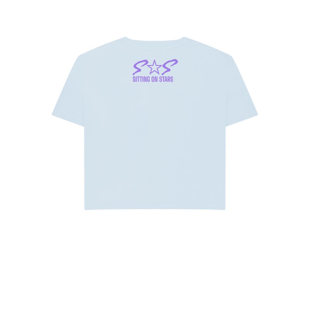 Sky Blue Women's Boxy Tee Purple