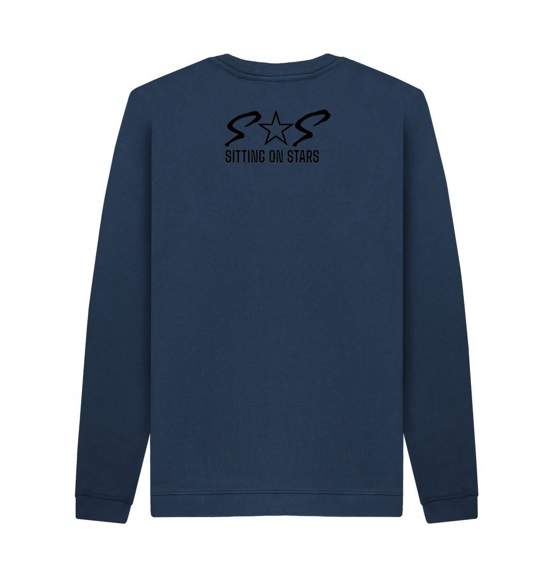 Navy Blue Mans Crew Neck Sweater