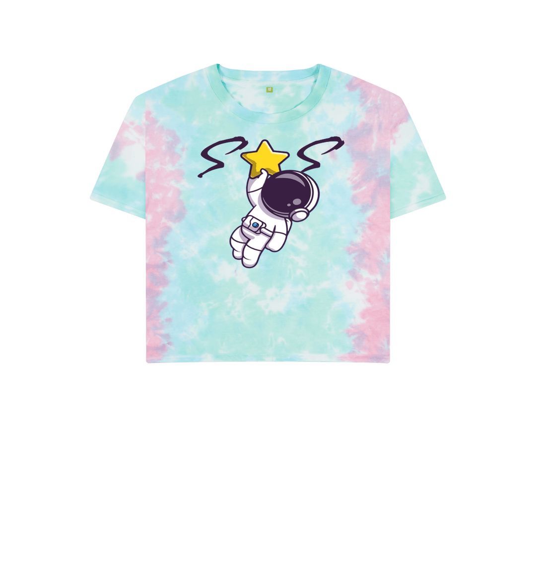 Pastel Tie Dye Women's Boxy Tee