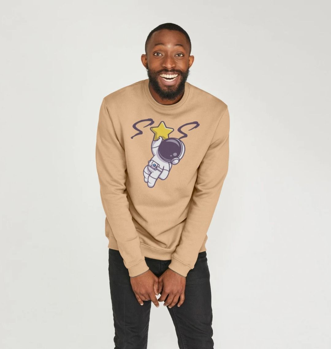 Space Man 23 Mans Crew Neck Sweater