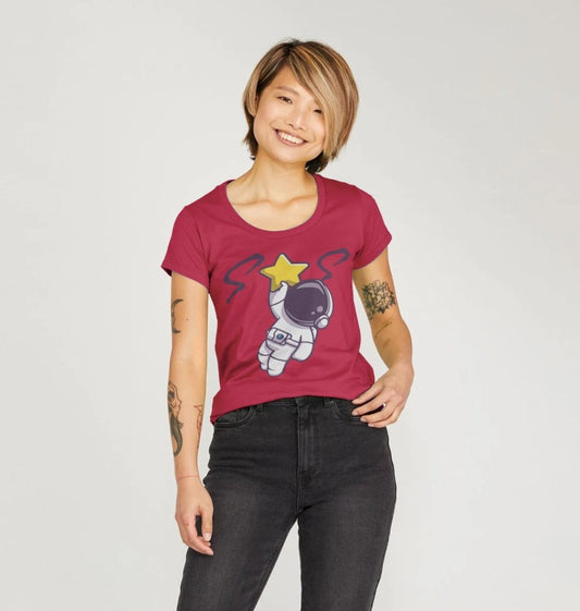 Space Man 23 Women Scoop Neck T-shirt