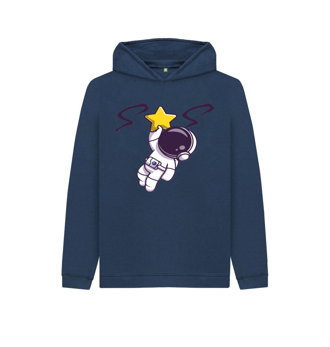 Navy Blue Kids Organic Hoody