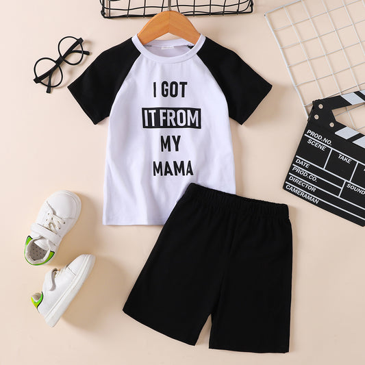 2023 Falling Stars Kids 'I GOT IT FROM MY MAMA' Tee and Shorts Set