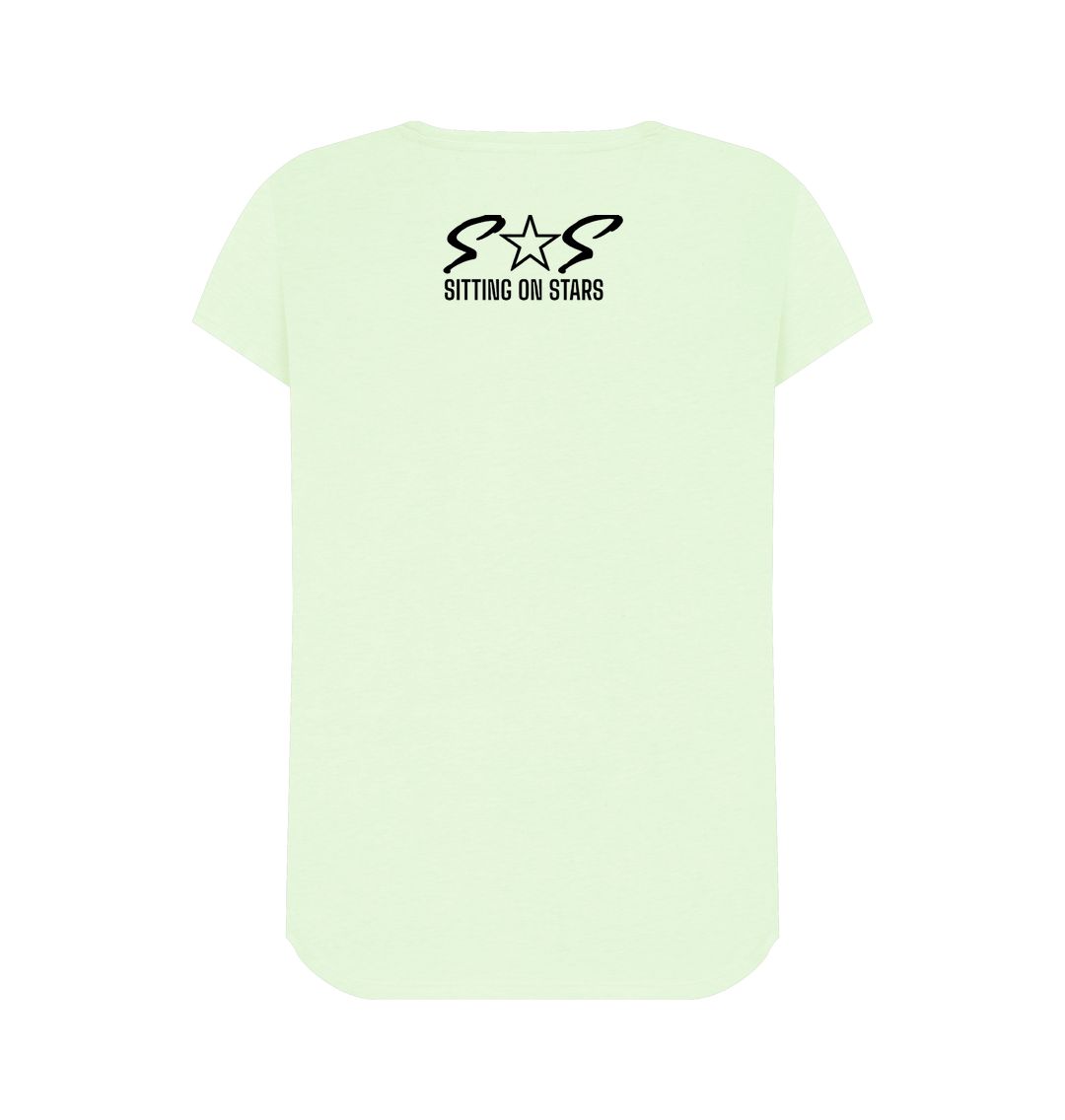 Pastel Green Women V-Neck T-shirts