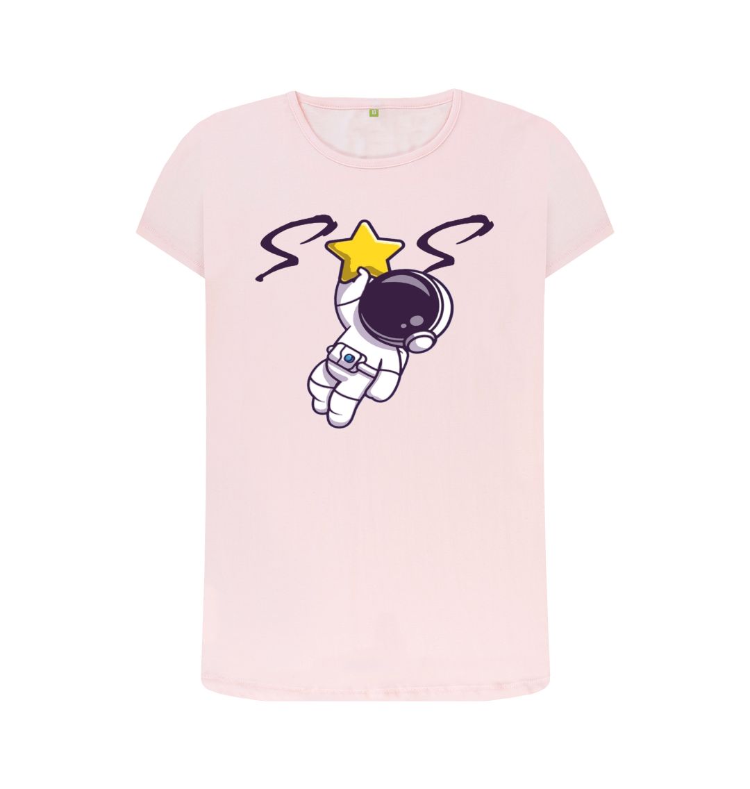 Pink Women Crew Neck Tee