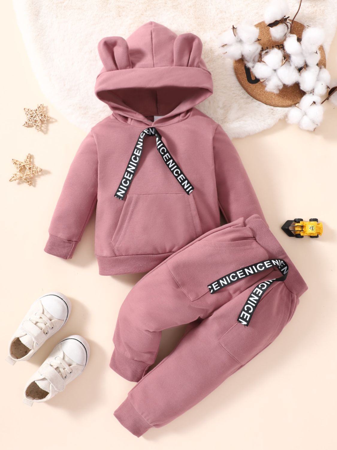 2023 Falling Stars Kids Long Sleeve Hoodie and Joggers Set