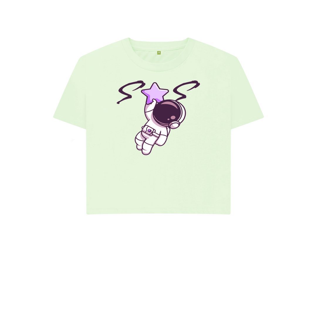 Pastel Green Women's Boxy Tee Purple