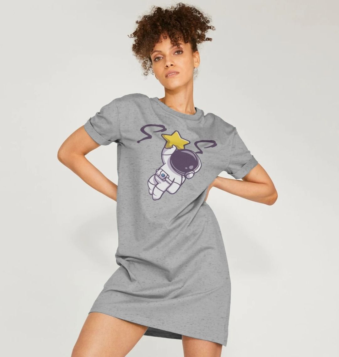 Space Man 23 Women T-shirt Dress