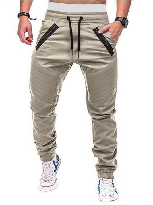 2023 Falling Stars Men's Drawstring Waist Cargo Pants
