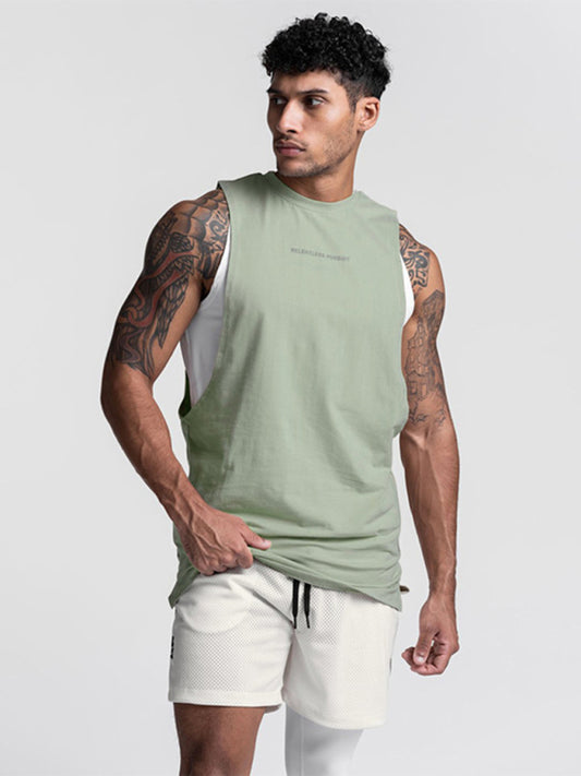 2023 Falling Stars Men's Solid Color Essential Tank