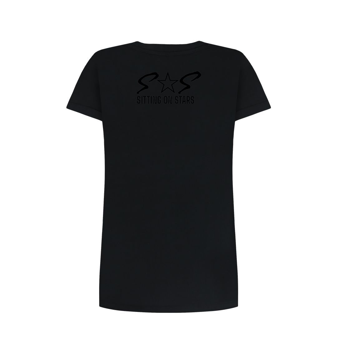 Black Women T-shirt Dress