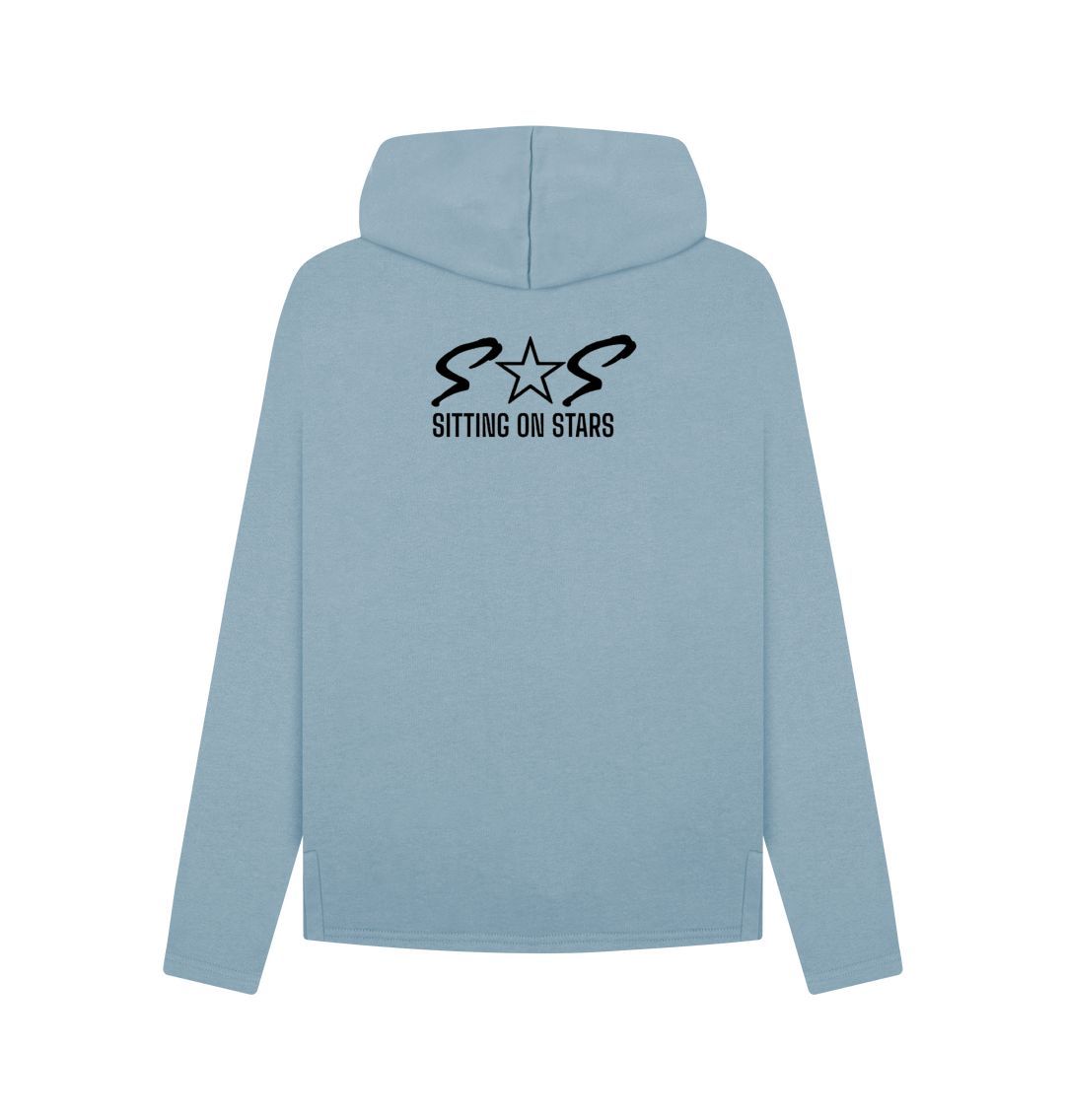 Stone Blue Women's Relaxed Fit Hoodie