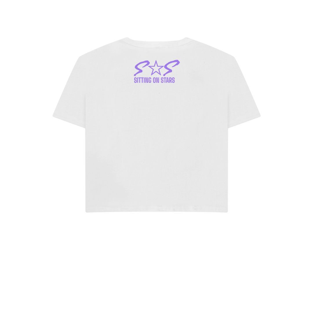 White Women's Boxy Tee Purple