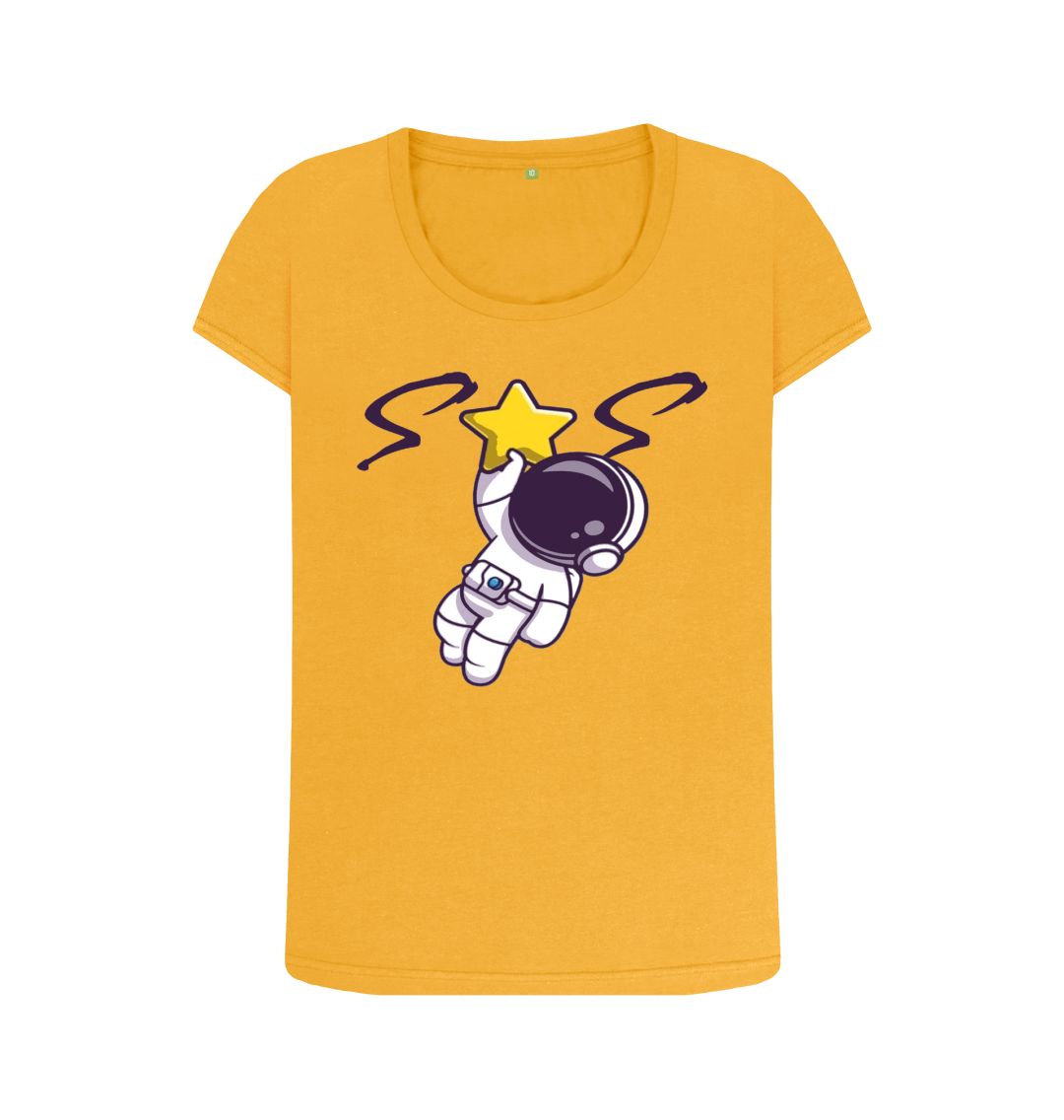 Mustard Women Scoop Neck T-shirt