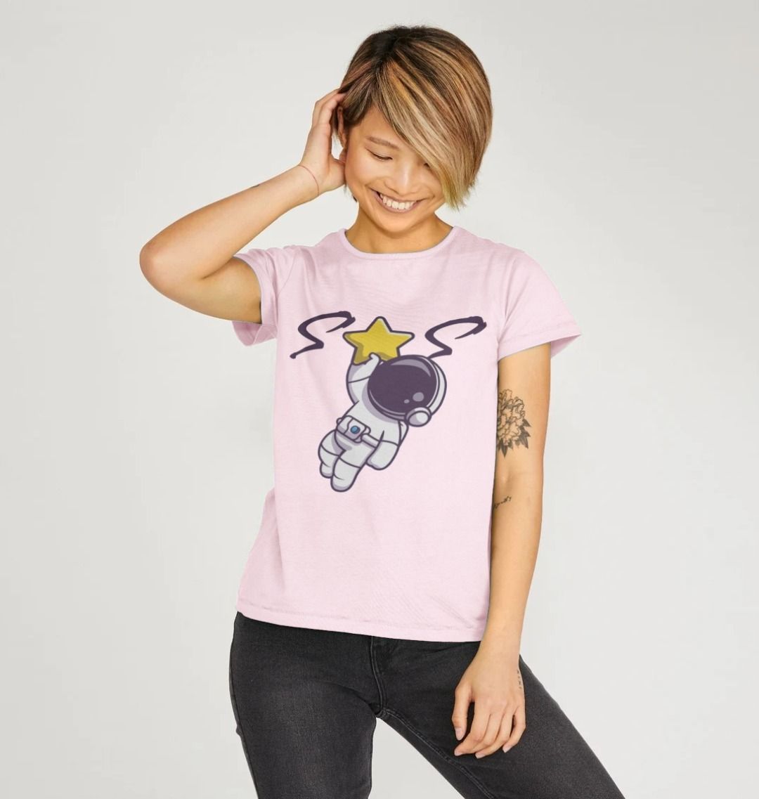 Space Man 23 Women Crew Neck Tee