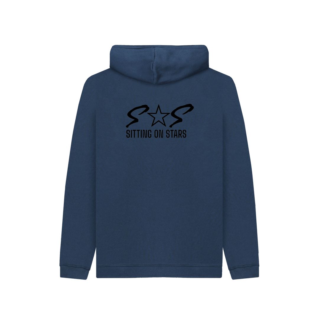 Navy Blue Kids Pull Over Hoodies